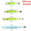 Non-Stick Silicone Rolling Pin Wooden Handle Pastry Dough Flour Roller Kitchen Cooking Baking Tool For Pasta Cookie Dough