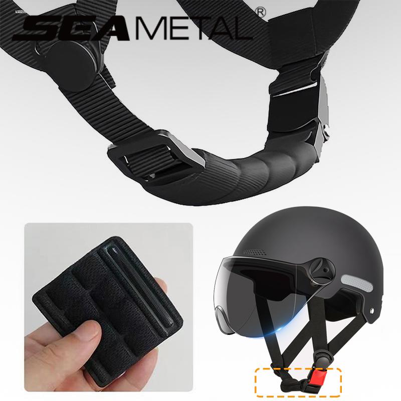 SEAMETAL Helmet Chin Pad Foam Pads Set Chin Strap Padding Replacement Universal For Cycling Bike Bicycle Motorcycle Racing Helmet