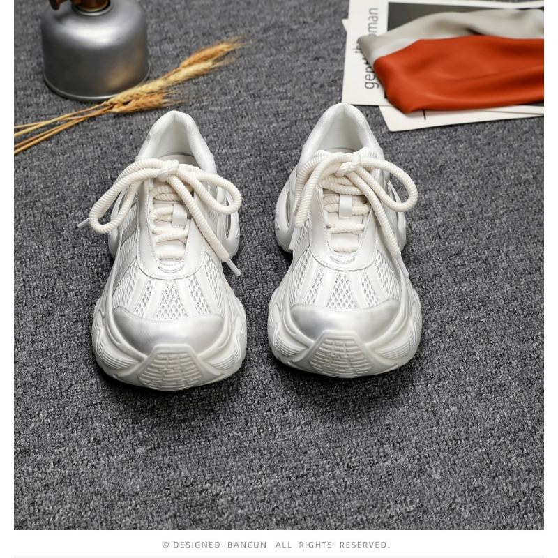

thick-soled dad shoes women s versatile small height increase casual shoes mesh breathable versatile women s shoes 40