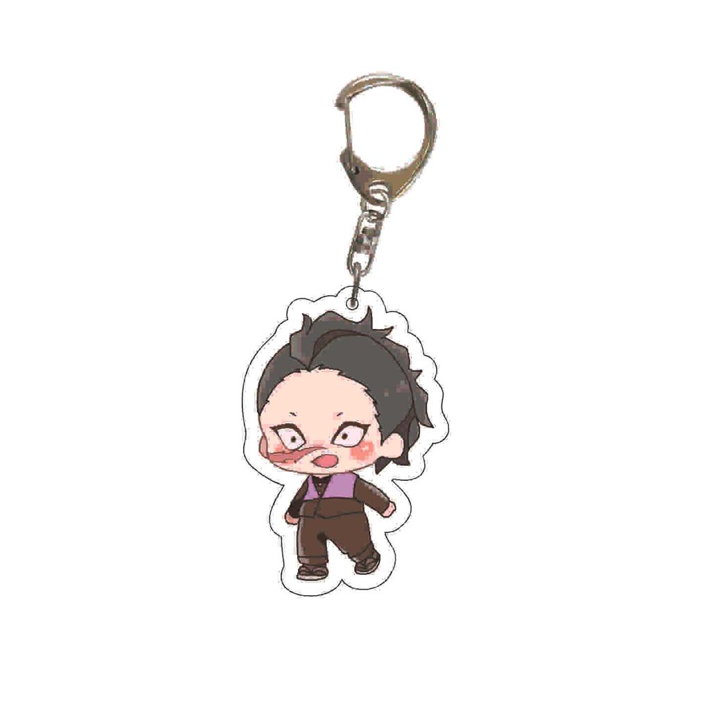 Demon Slayer Kimetsu No Yaiba Acrylic Key Ring Backpack Pendant Anime Cosplay Accessory Gift for Fans Collection