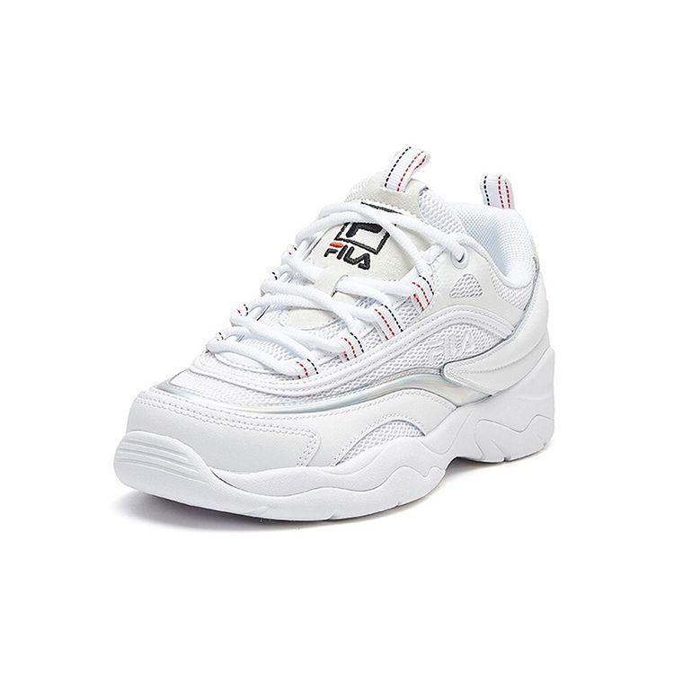 FILA Ray Fabric Sports Comfort Low-Top Lifestyle Shoes Women sneakers Group-White F12W021101FWT