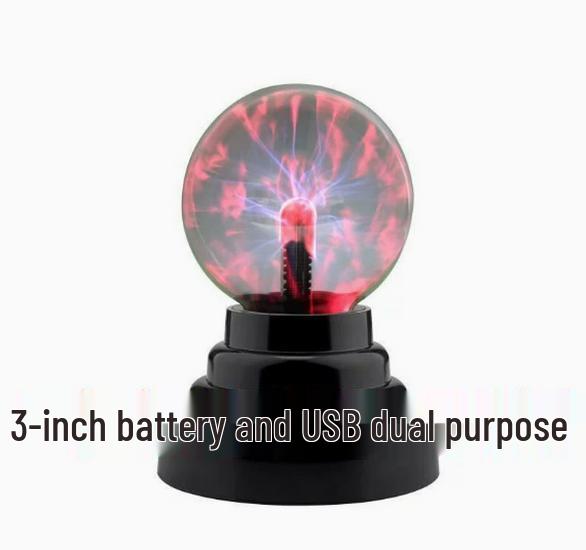 Ion Electrostatic Lightning Lamp with USB - 34568 Inch Static Magic Ball 4-inch