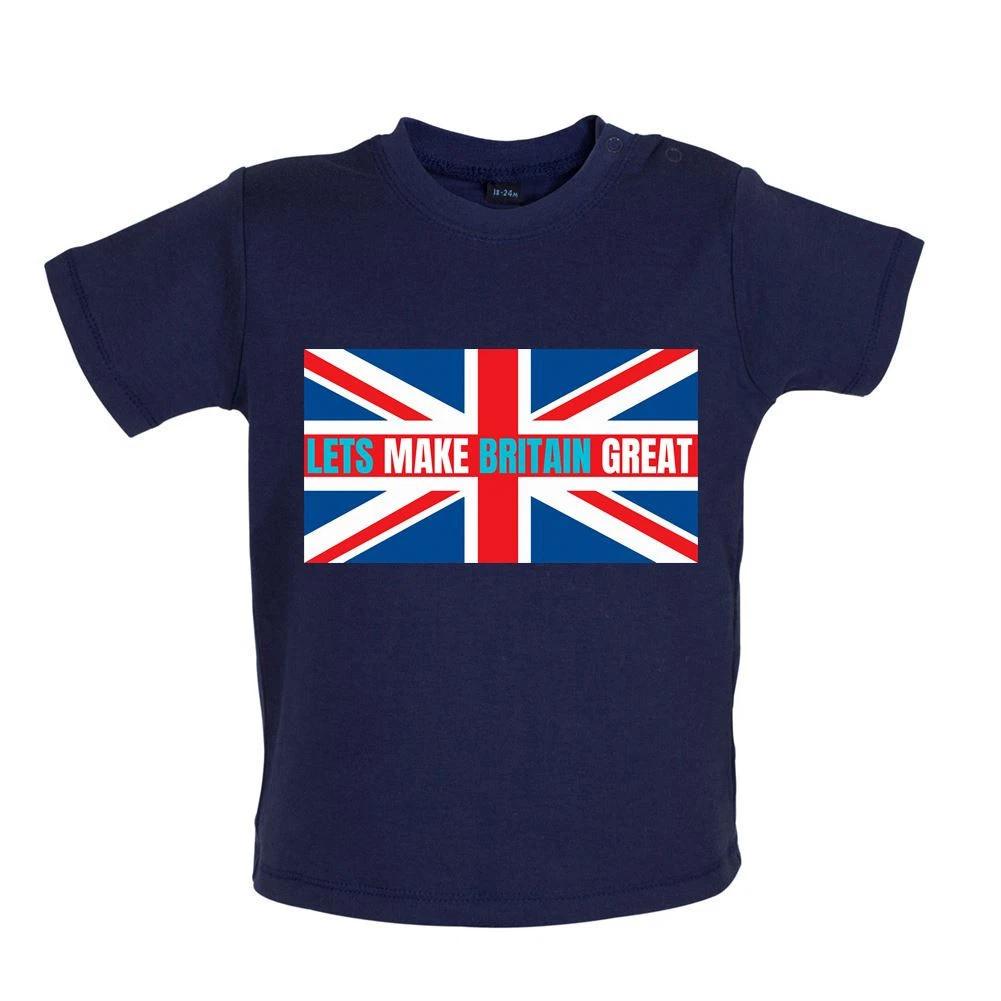 Lets Make Britain Great - Baby Kids Boys Girls Unisex T-Shirt / Babygrow - ReformUK Farage Love 150