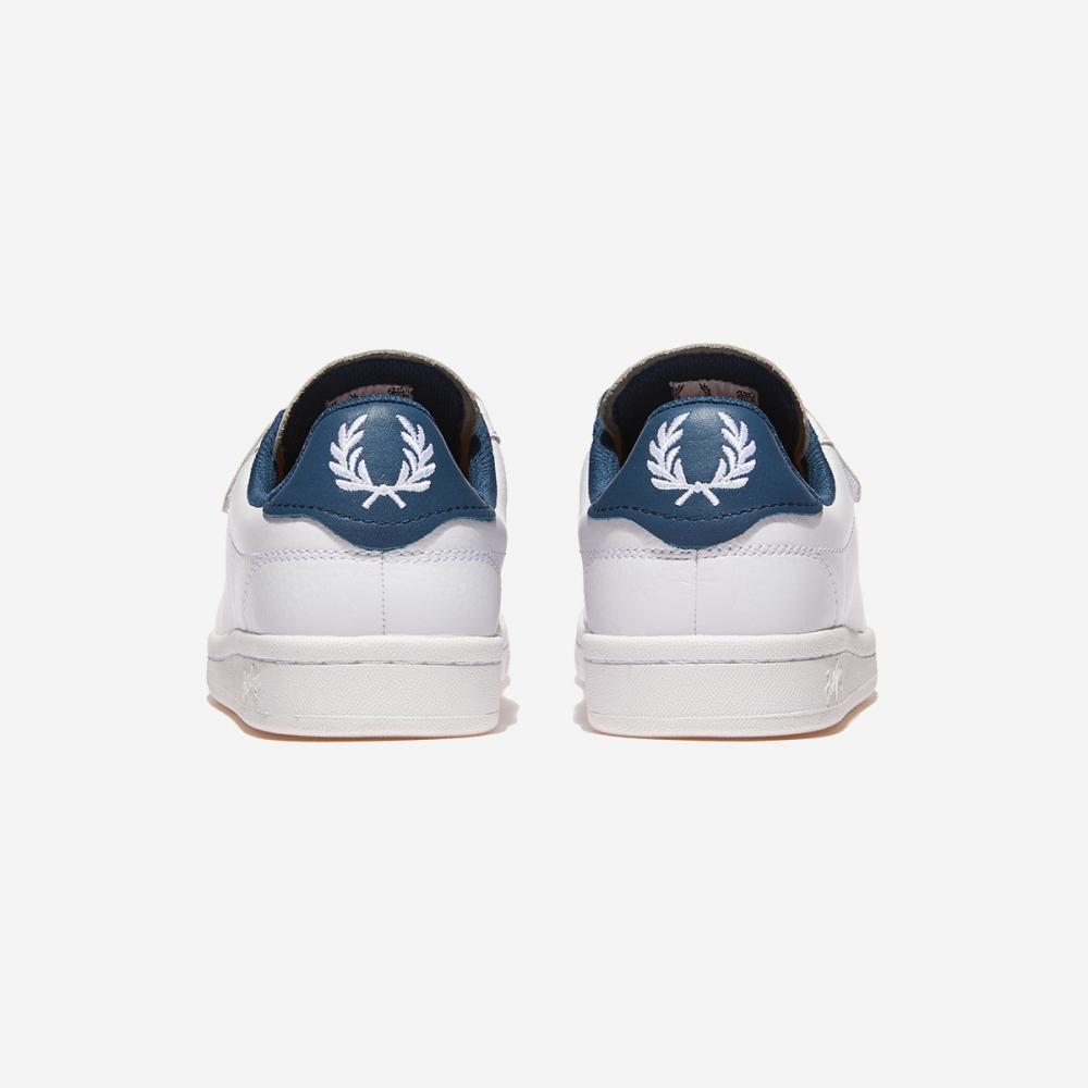 Fred Perry B721 Hook And Loop B7326 White Midnight Blue  U63 