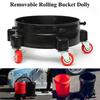Rolling Bucket Dolly Car Wash Bucket Roller Bucket Cart 360 Swivel Bucket Storage Tray With Wheels For Car Wash Tools Accessory