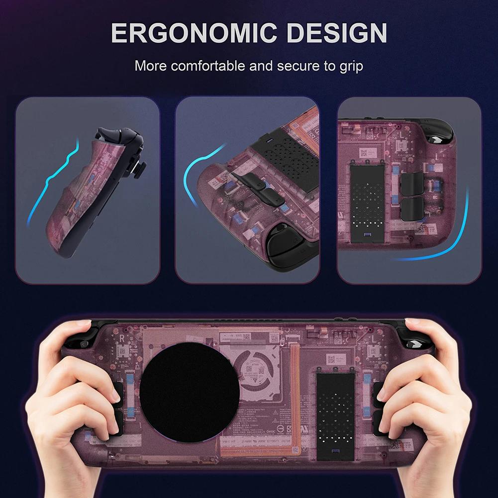 Heat Dissipation Shell For Steam Deck Back Cover with Bracket Thermal Silicone Pad Protective Cover For Steam Deck Accessories