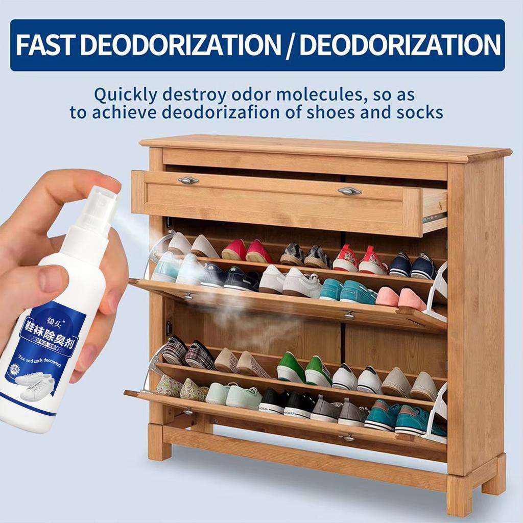 1/2/3pcs 100ml Shoes Socks Deodorizing Removal Spray Footwear Deodorant Antibacterial Antiperspirant Fresh Air Stink Remover