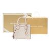 Michael Kors MK Mercer Klassische Monogramm-Farbblock-Leder-Faltenbalg-Schultertasche Crossbody-Handtasche Mittelgroß Damenhandtaschen 35S1GM9M2B-POWDER-BLUSH