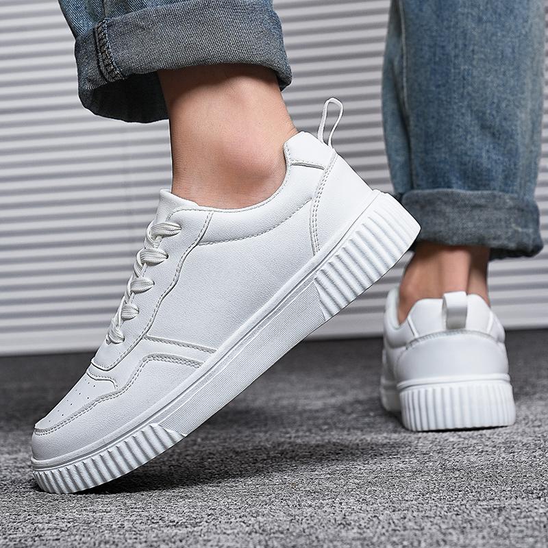 Men Skateboard Shoes Women White Sport Shoes Couple Black Wide Palm Shoes Large Size Sneakers