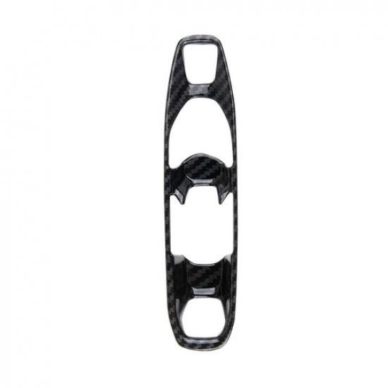 Carbon Style Central Control Gear Shift Panel Trim For Chevrolet Corvette C8