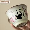 Pig Fat Frozen Panda Coffee Mug With Plate Breakfast Mug Afternoon Tea Mug Cup Saucer Kit Office Water Cup Cafes Ornaments Craft