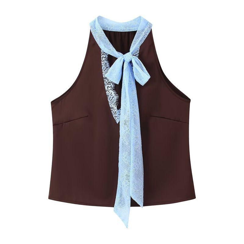 Za Export New Arrival Women's Clothing ZR Fashion Style French Fashion All-Match Lace Stitching Coat Lace Mid-Length Dress Set