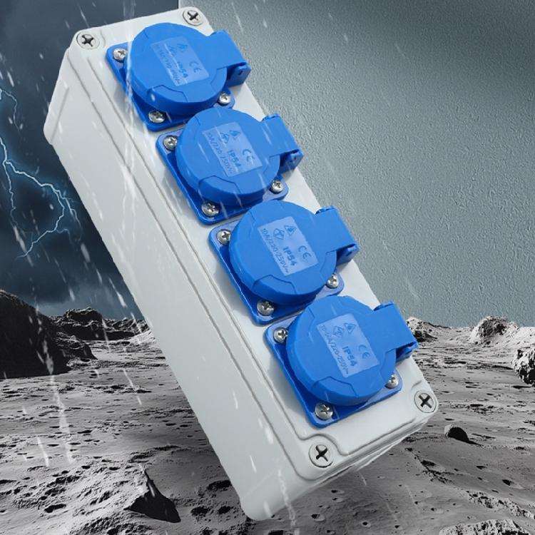 Universals Outdoor Electrical Socket Embedded Receptacle Industrial Wiring Connector Power Outlet Easy to Install
