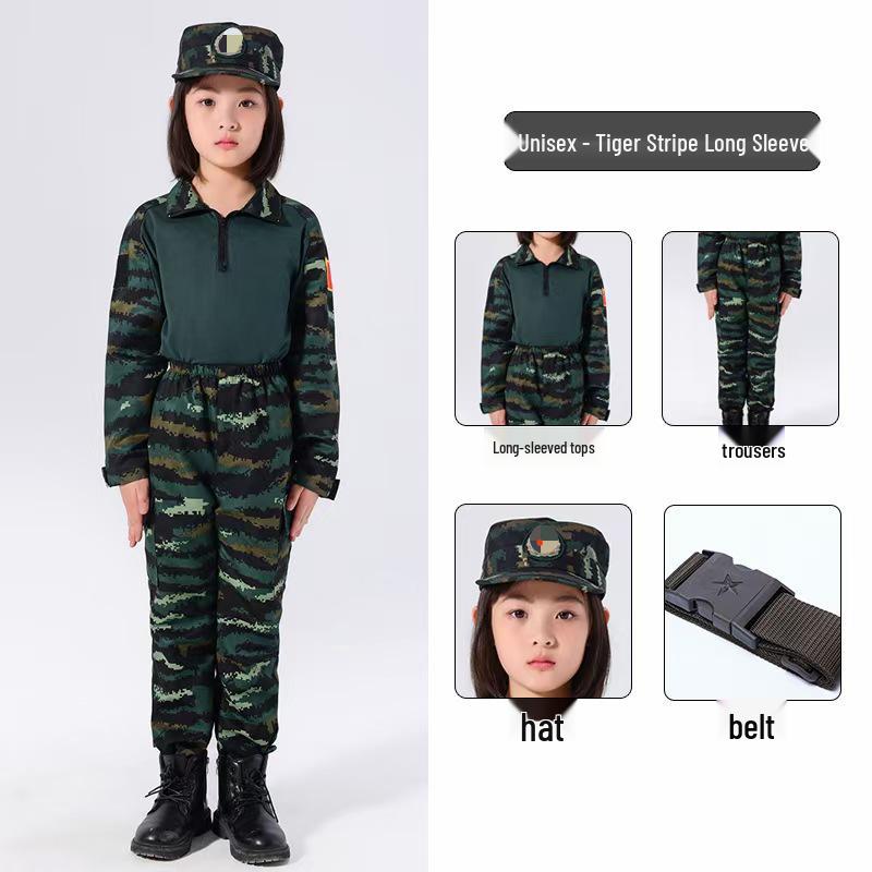 Children's Camouflage Frogsuit for Summer Camp, Outdoor Training, and Military Activities