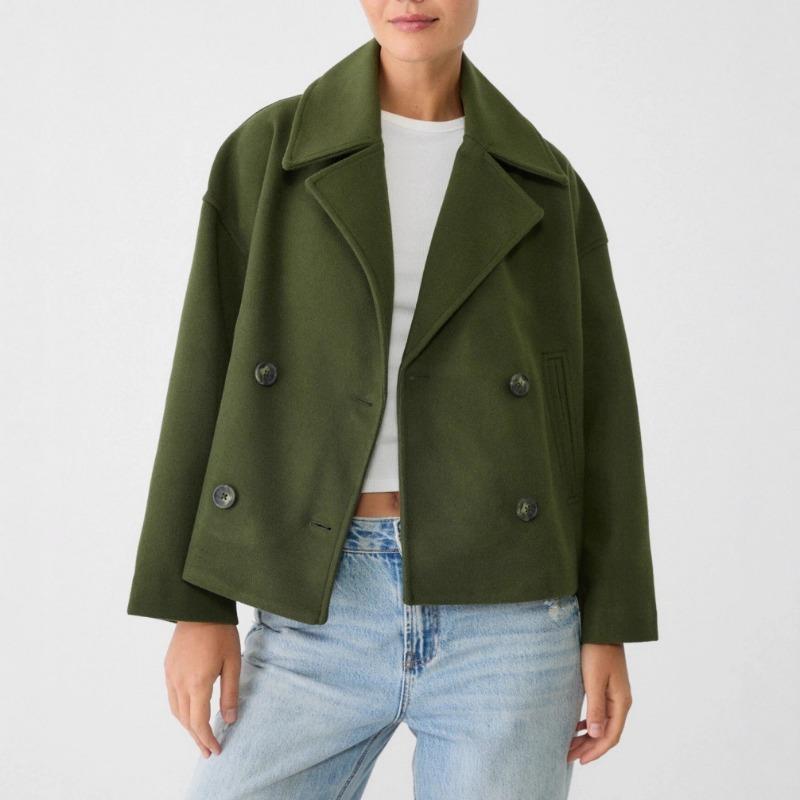 2025 Autumn and Winter New Fashion Women's Lapel Short Thickened Long-sleeved Casual Jacket Coat