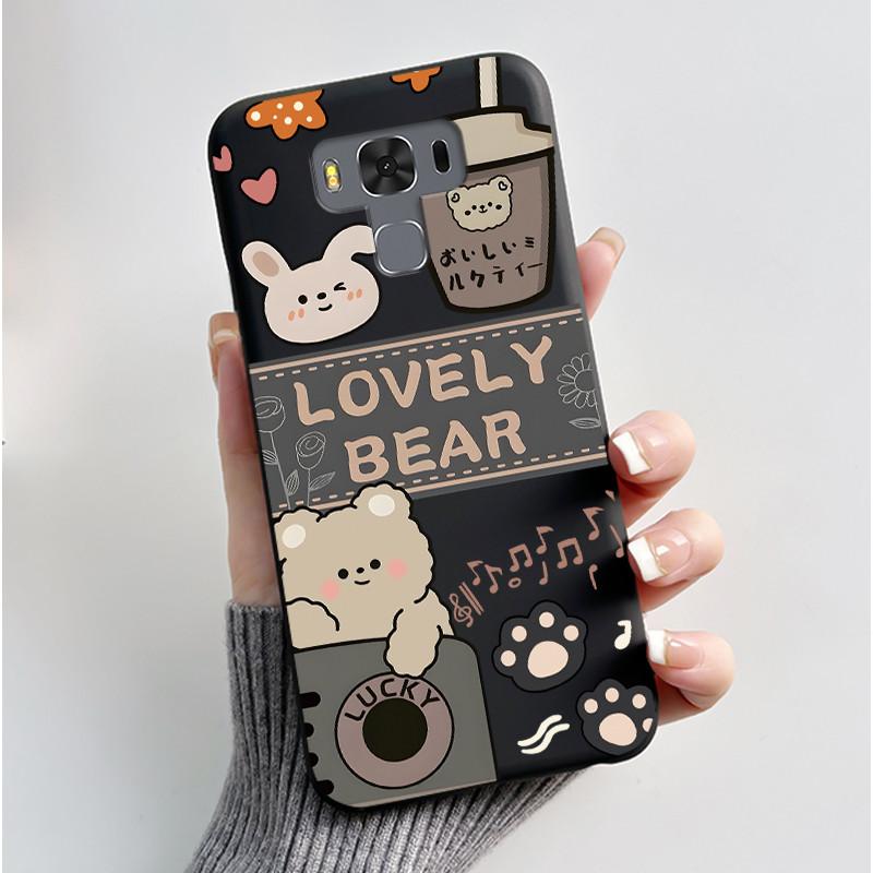 Case For Asus ZenFone 3 Max ZC553KL Capa Coque Cute Cartoon Printing Shell Protective Cover Soft Silicone Black Casing Funda