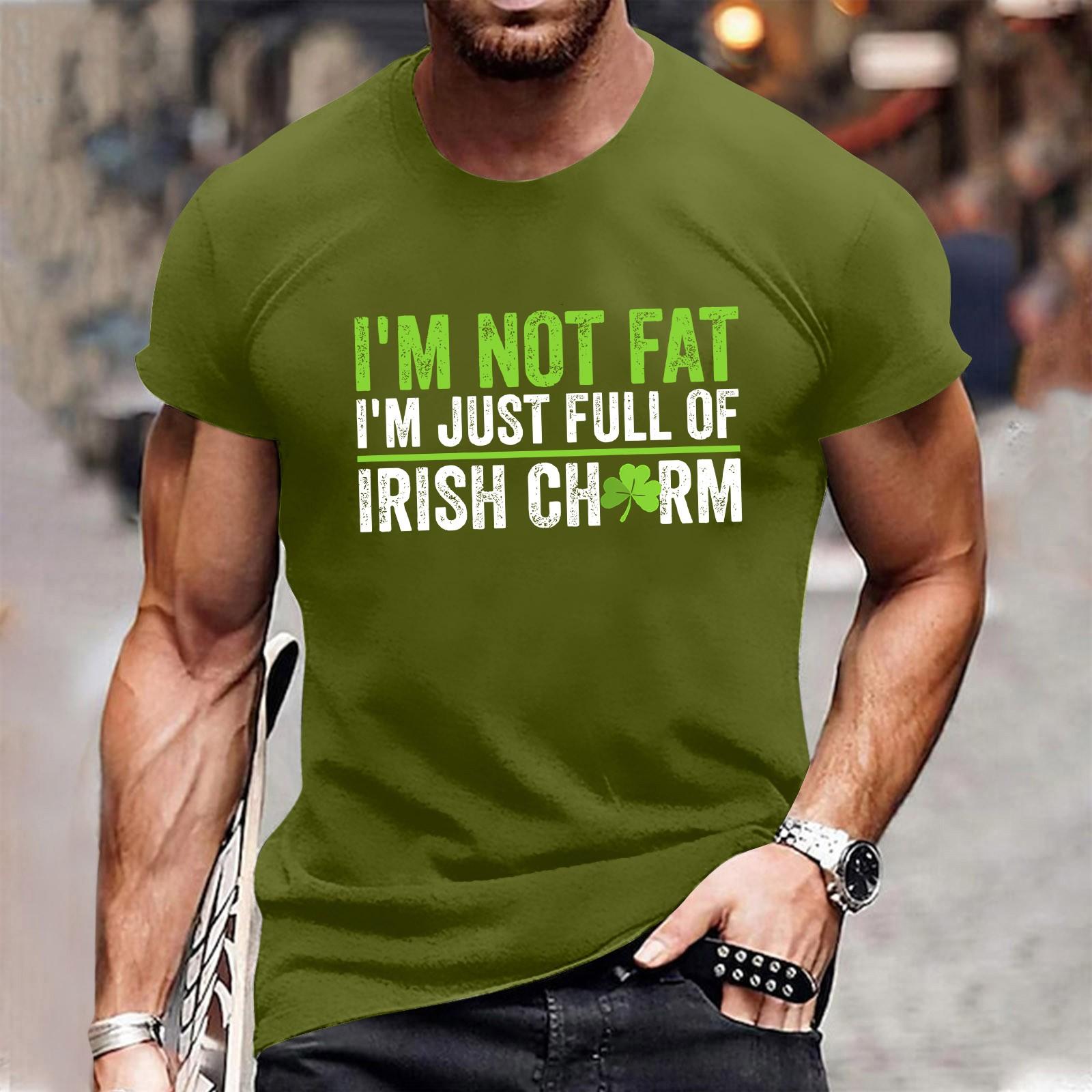 

Мужская модная футболка, уличная повседневная одежда с коротким рукавом XL зелёный