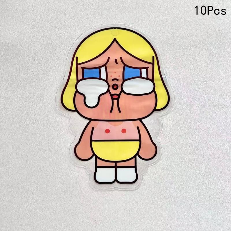 10Pcs Cartoon Crying Baby Ziplock Bag Special-Shaped Packaging Bags Snacks, Biscuits And Candy Storge Bags Thickened Bag