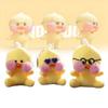Adorable Hyaluronic Acid Duck Plush Toy Cute Mini Yellow Duck Bag Charm