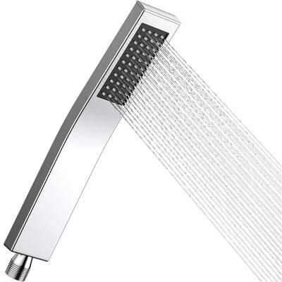 Cabezal de ducha cuadrado moderno con patrón de rociado de alto flujo, ducha de mano universal