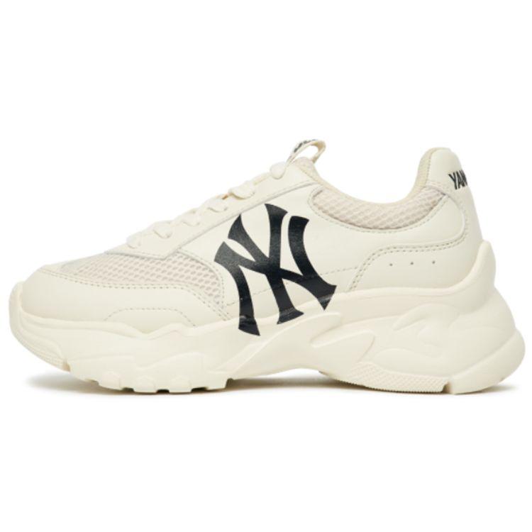 MLB Big Ball Chunky Mesh Mode Lässig Stoßdämpfend Rutschfest Verschleißfest Atmungsaktiv Niedrig geschnitten Dad Shoes Unisex Sneaker Weiß 3ASHCE12N-50CRS 38 black