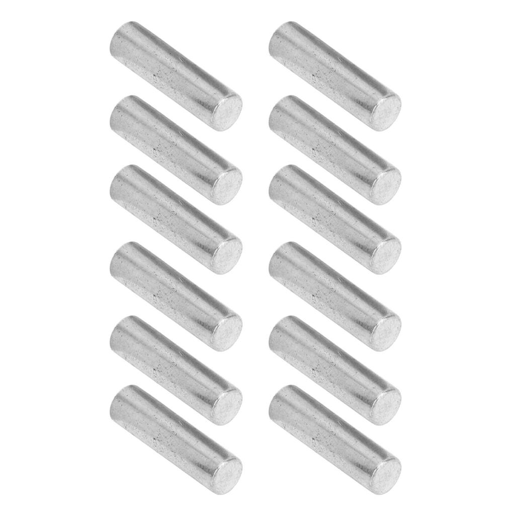 12PCS Pickup Magnet Slug Rod Replacement Electric Guitar Pickup Metal Magnetic Columns Silver