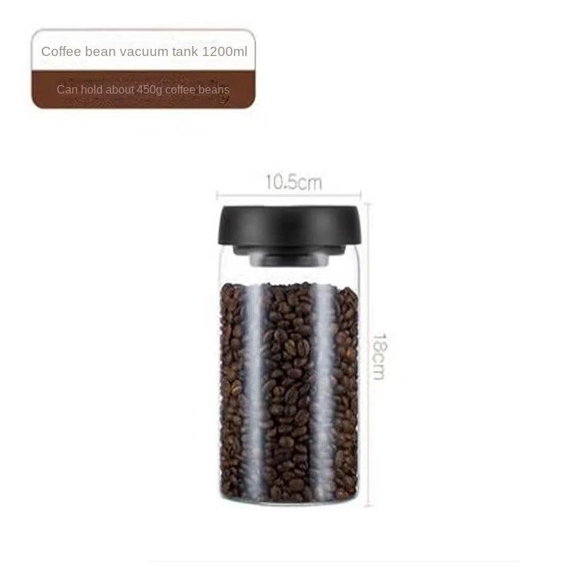 Borosilicate Glass Kitchen Storage Jars, Coffee Canisters with Airtight Lid Seal, Food Storage Containers Tea, Sugar, Candy