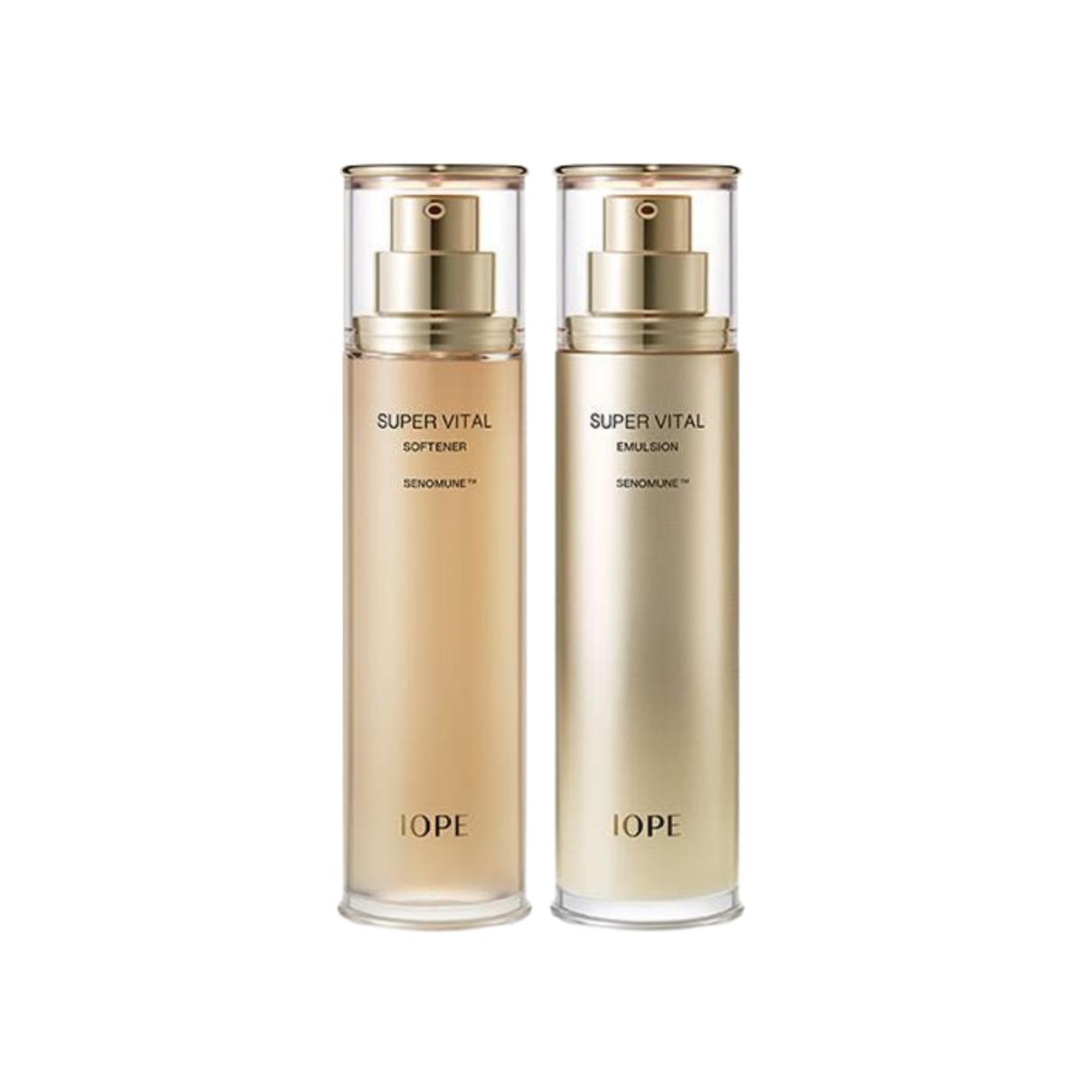 IOPE Super Vital 6th Generation 2 Item Set Softener 150ml Emulsion 150ml Anti Aging Skin Elasticity