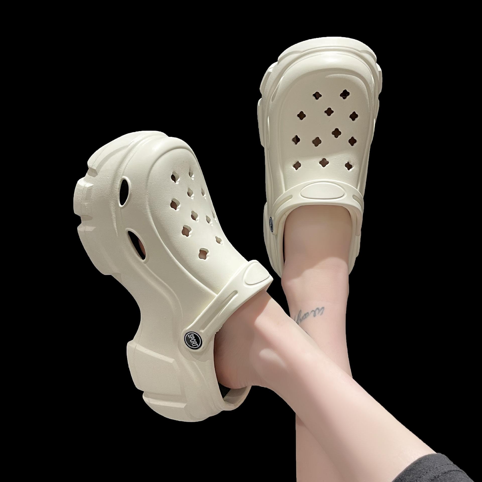 Женские летние дышащие сандалии Hole Shoes Two Way 36 белый