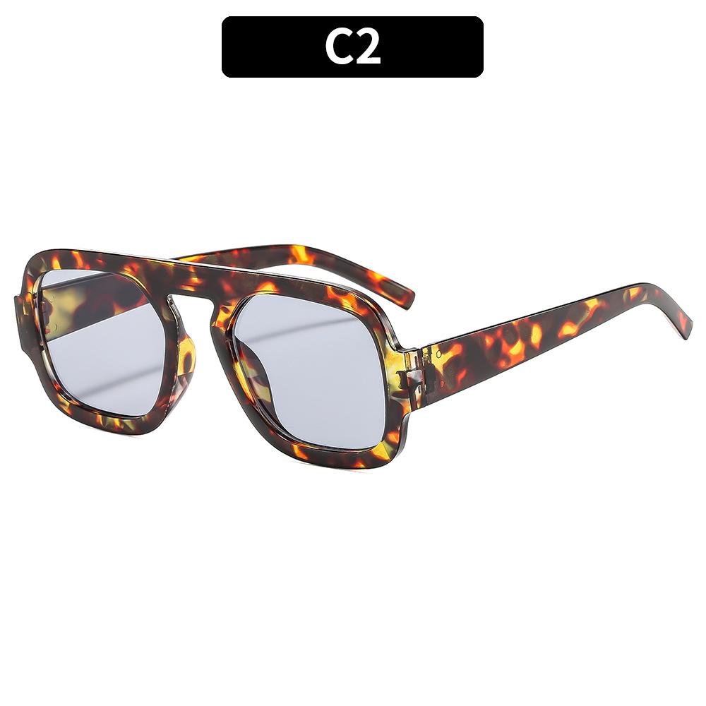 Fashion Square Brand Designer Sunglasses Men Women New Oversized Vintage Shades Glasses Travel Outdoor Eyewear Uv400