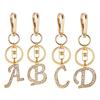 Keychain Alphabet Keyring Rhinestone Letter Key Chain Letter Pendant 26 Alphabet Key Ring