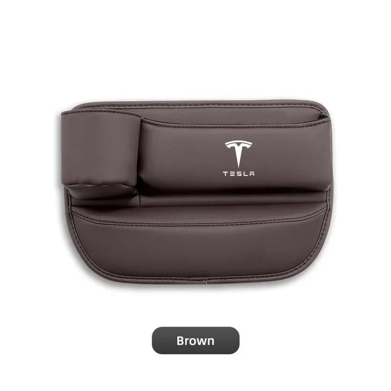 Adesivo per Auto 2025 Scatola Portaoggetti Calda per Spazio Sedile Auto Organizer Multifunzione Portabicchieri Per Tesla Model-Y Model-3 Model-X Model-S Cyber