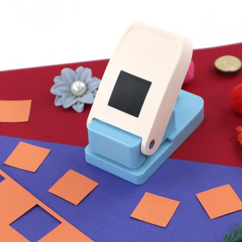 Rectangular Smile Face Craft Embossing Punch for DIY Children's Educational Projects