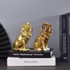Retro Animal Ornament Luxury Miniatures Figurine Sculpture Crafts Lion Statue  Entrance