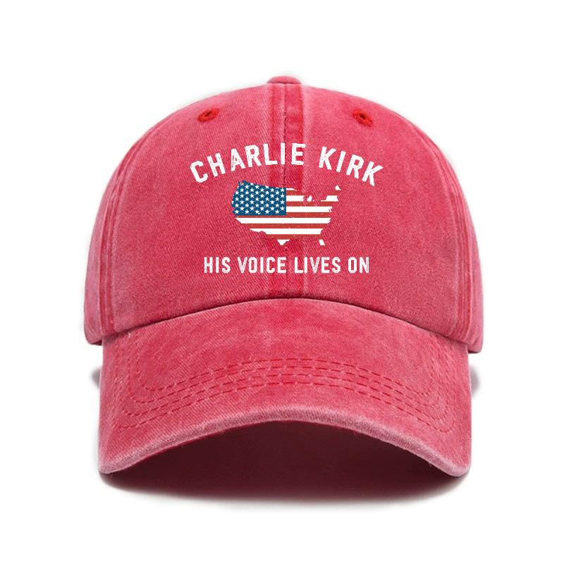 Fashion and casual American printed washed old soft top sunshade baseball cap Unisex baseball cap