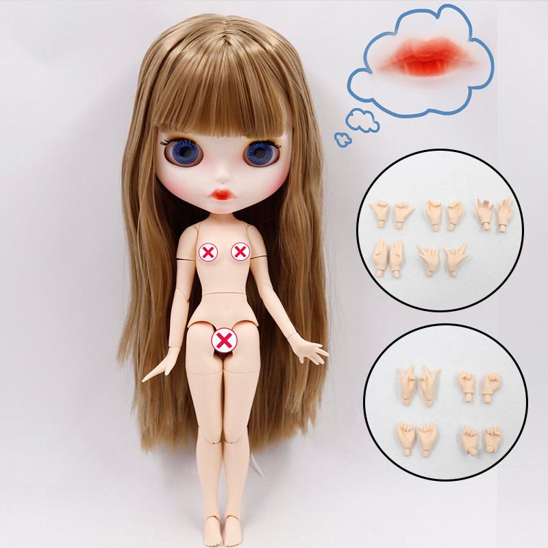 Muñeca ICY DBS Blyth N.º. 4 labios curvados Cara mate personalizada con ceja Cuerpo articulado 1/6 bjd anime