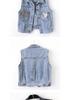 Women's Loose Fit Denim Vest - Plus Size Sleeveless Cardigan for Spring/Autumn
