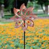 Metal Wind Spinners Creative Gardening Plug Landscape Art Decoration Wind Rotator  Yard