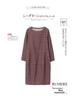 2025 Retro Floral Loose Fit Dress for Women - Spring & Autumn, Round Neck, Perfect for Middle-Aged Mothers