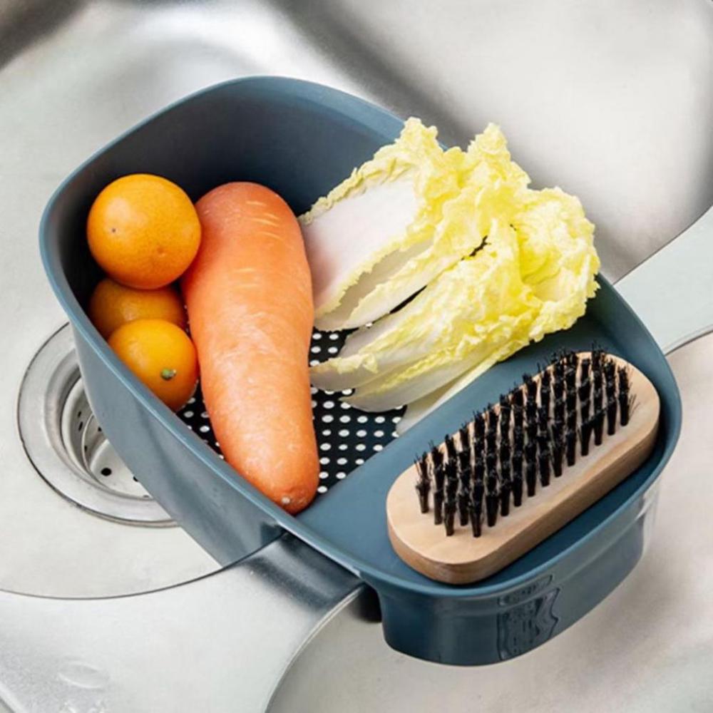 Tool Fruit Vegetable Drainer Kitchen Waste Filter Kitchen Supplies Sink Strainer Storage Rack
