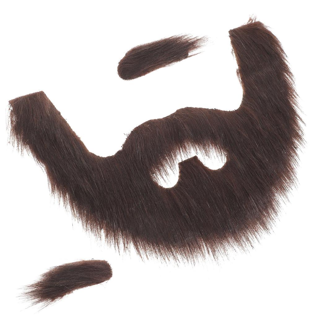 1Set Fake Beard Prop Simulation False Eyebrow Cosplay Mustache Party Photo Performance Decoration Costume Accessory