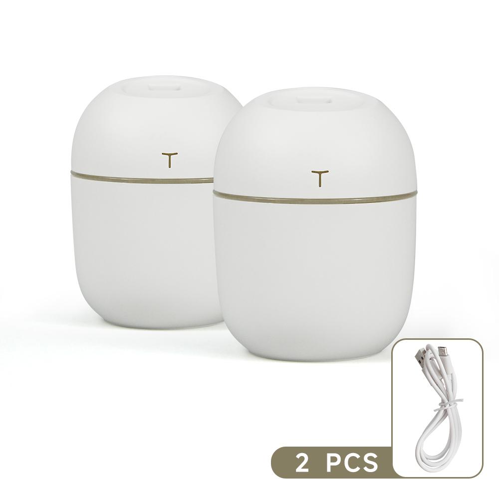 Mini USB Air Humidifier 220ML Portable Ultrasonic Humidifier with Colorful Night Light Quiet Operation for Home Office Bedroom