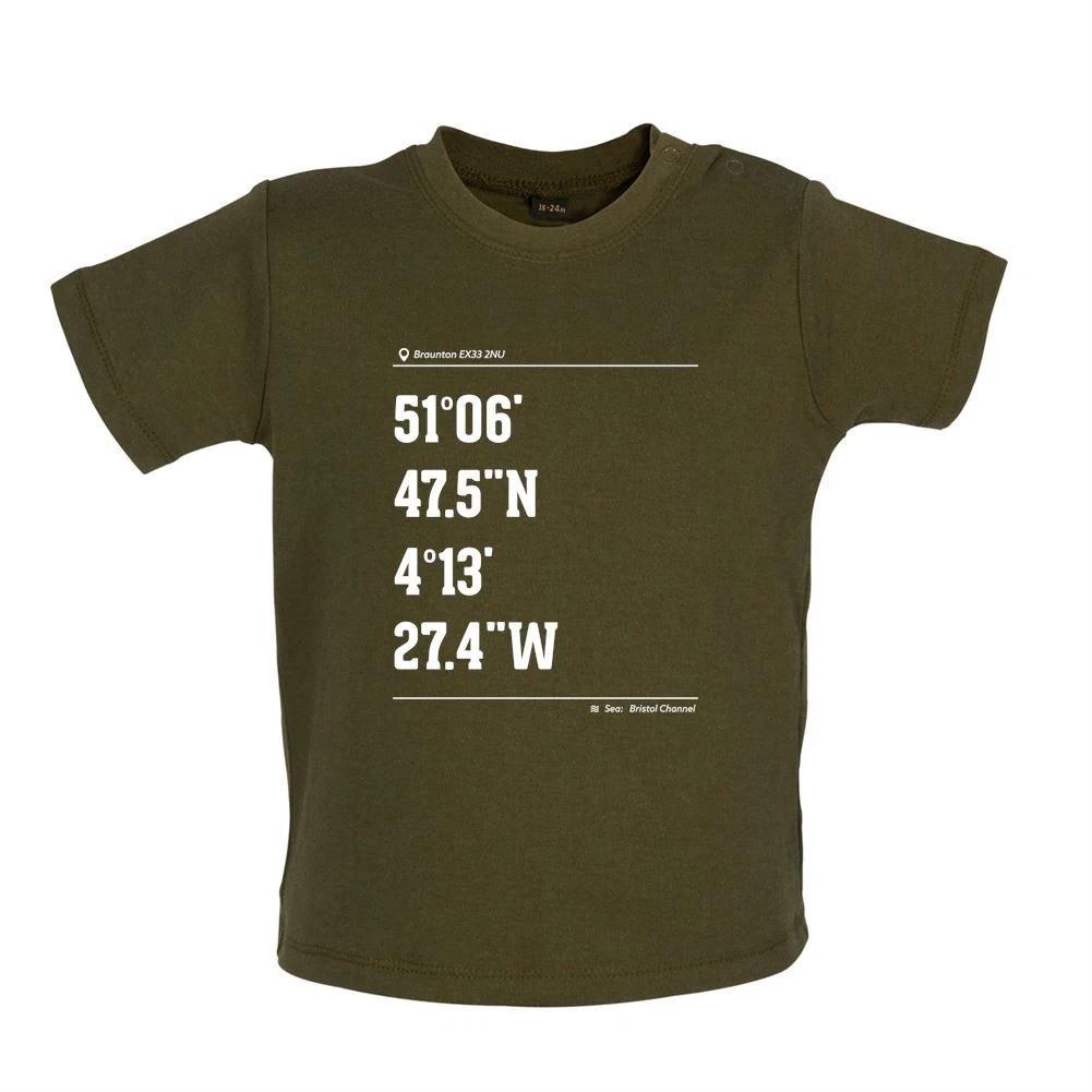 Surf Coordinate Saunton Sands - Kids T-Shirt / Bodysuit - Sands Surfer Surf 150