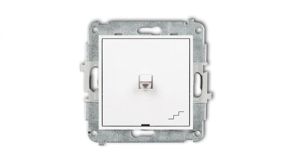 Mini Mechanizm Łącznika Schodowego W Stylu Amerykańskim Biały Mat 25Mwpus-3