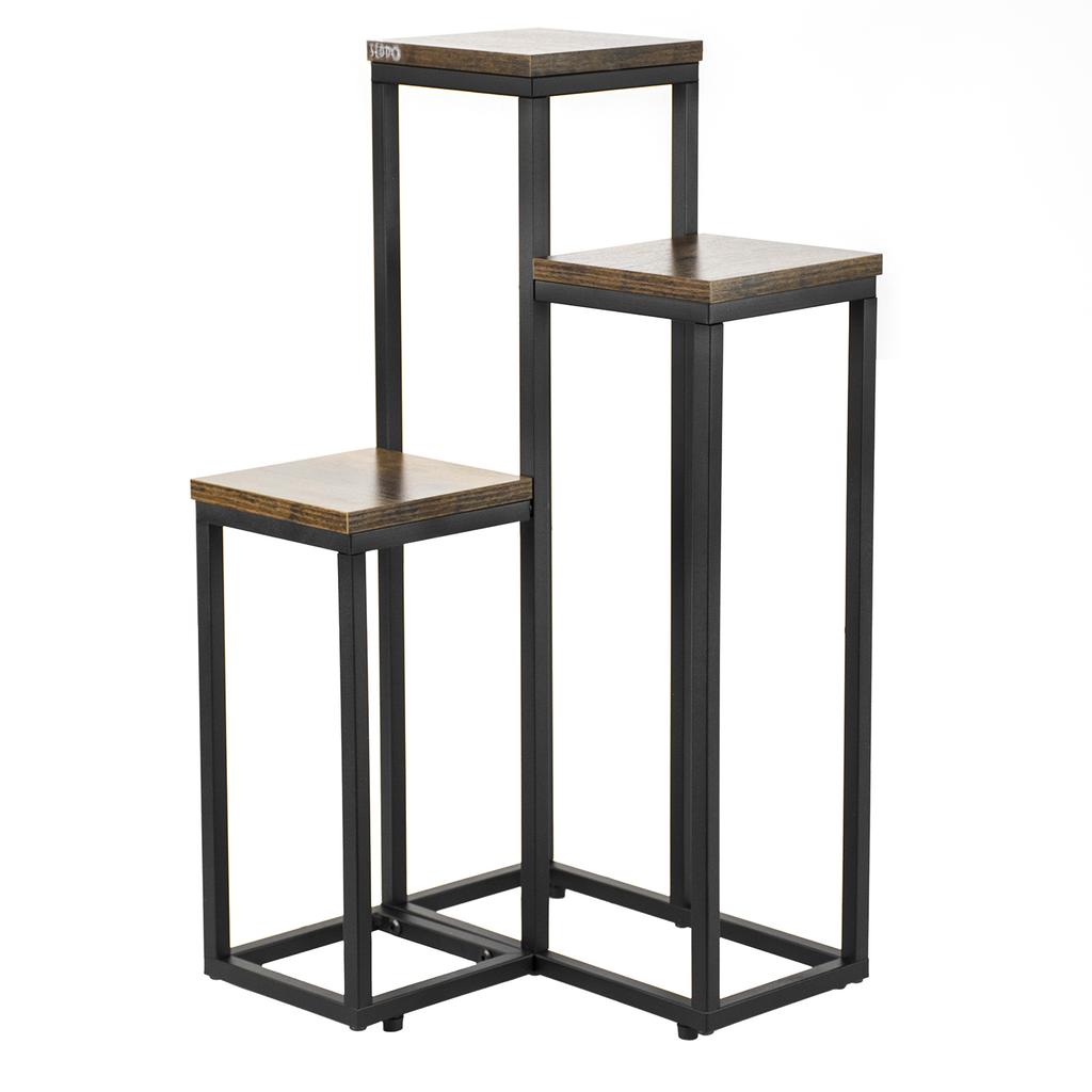 Metal loft standing flower stand, multi-level metal flower stand