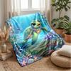 Underwater Sea Life Adventure 2 Theme blanket Lightweight Warm Flannel Blanket Decorative Throw Blanket for Home Decoration