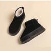 Snow boots women's height increase warm boots within 2025 classic platform cotton shoes women's versatile velvet thickened short boots women
