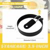 4 Pack Egg Rings for Frying Eggs, 3.5" Round Egg Cooking Stainless Steel, for English Muff Pancake, with Silicone Handle