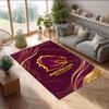 Brisbane Broncos Crystal Velvet Carpet Soft Anti?Slip Floor Mat Comfortable Home Living Room Bedroom Decor Rug