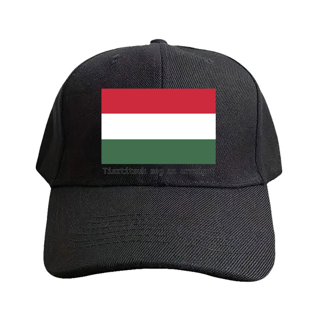 Hungarian Flag Tiszttsuk meg az orszgot Baseball cap woman men summer Casual sun hat Adult adjustable hiking fishing hat